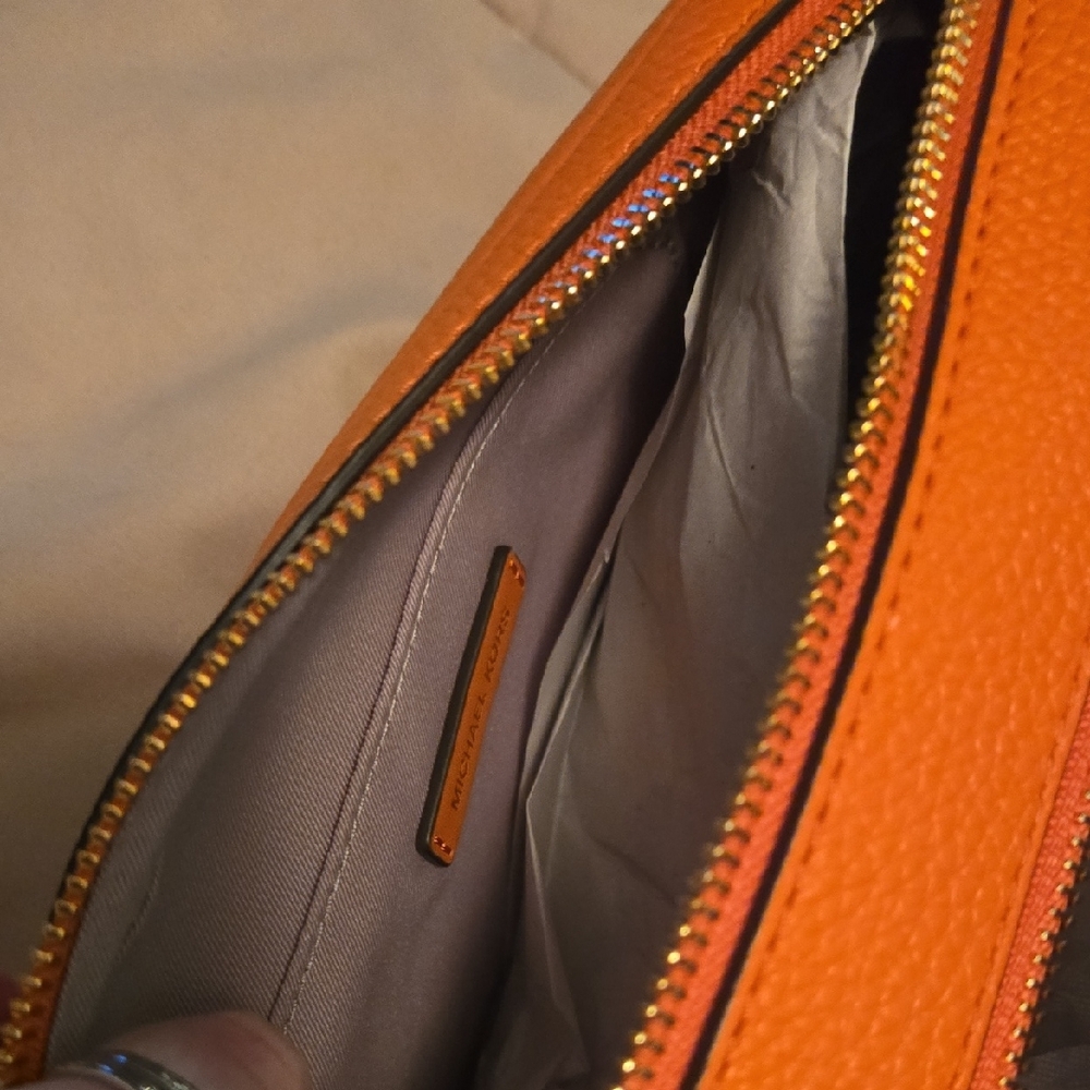 NWT Michael Kors Vibrant Orange Crossbody - Picture 10 of 11